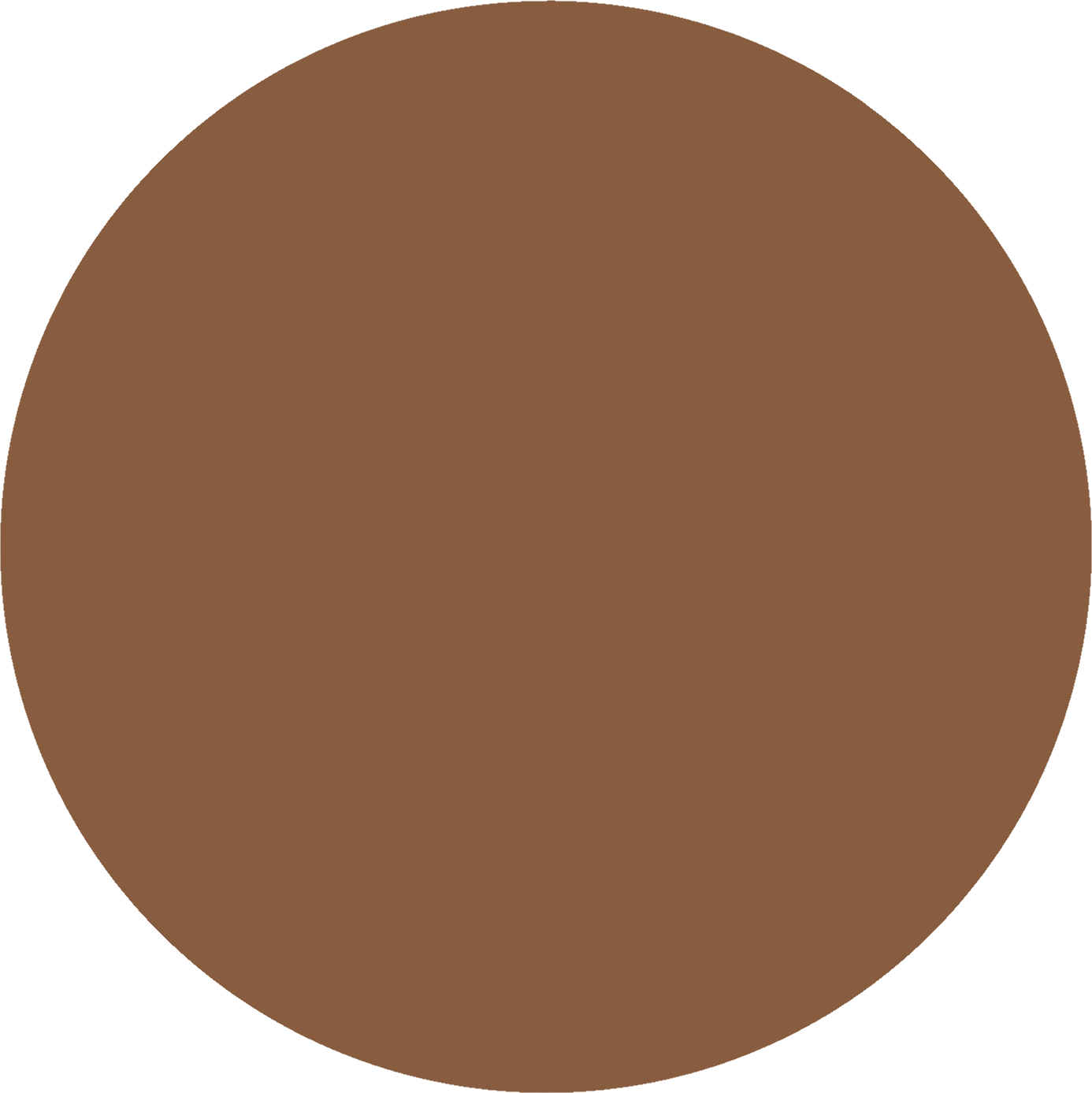 Brown Flat Circle